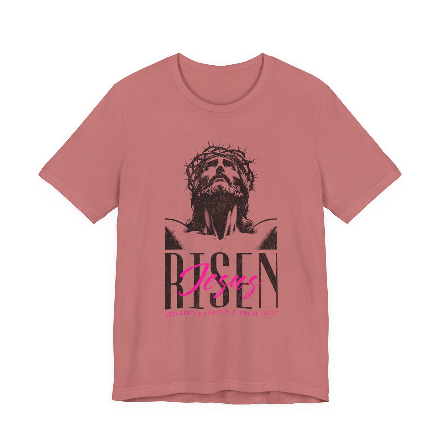 Risen Jesus Portrait Tee — Christian Easter Resurrection T-Shirt