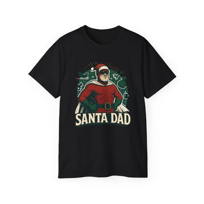 Santa Dad T-Shirt — Retro Vintage Father Christmas Tee for Dads