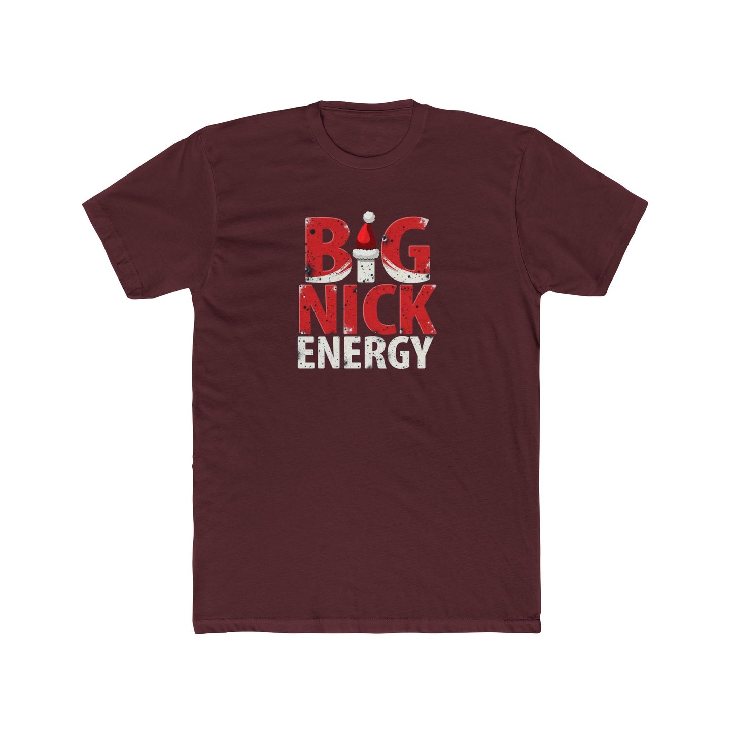 Big Nick Energy T-Shirt — Christmas Santa Hat Holiday Tee