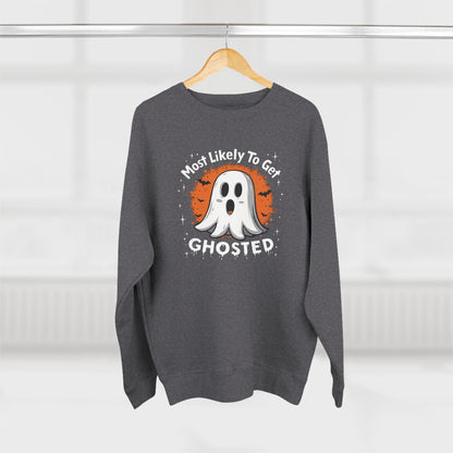 Most Likely To Get Ghosted Sweatshirt — Cute Halloween Ghost Crewneck