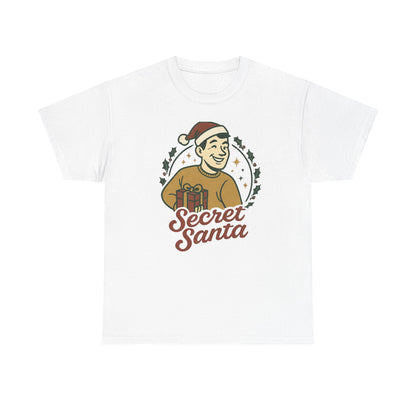 Secret Santa T-Shirt — Retro Holiday Graphic Tee