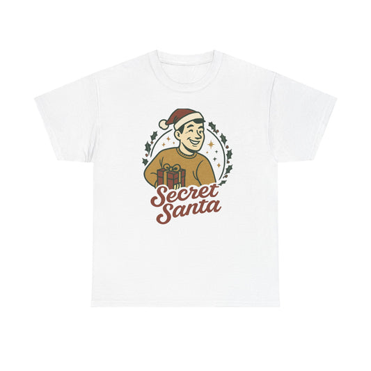 Secret Santa T-Shirt — Retro Holiday Graphic Tee