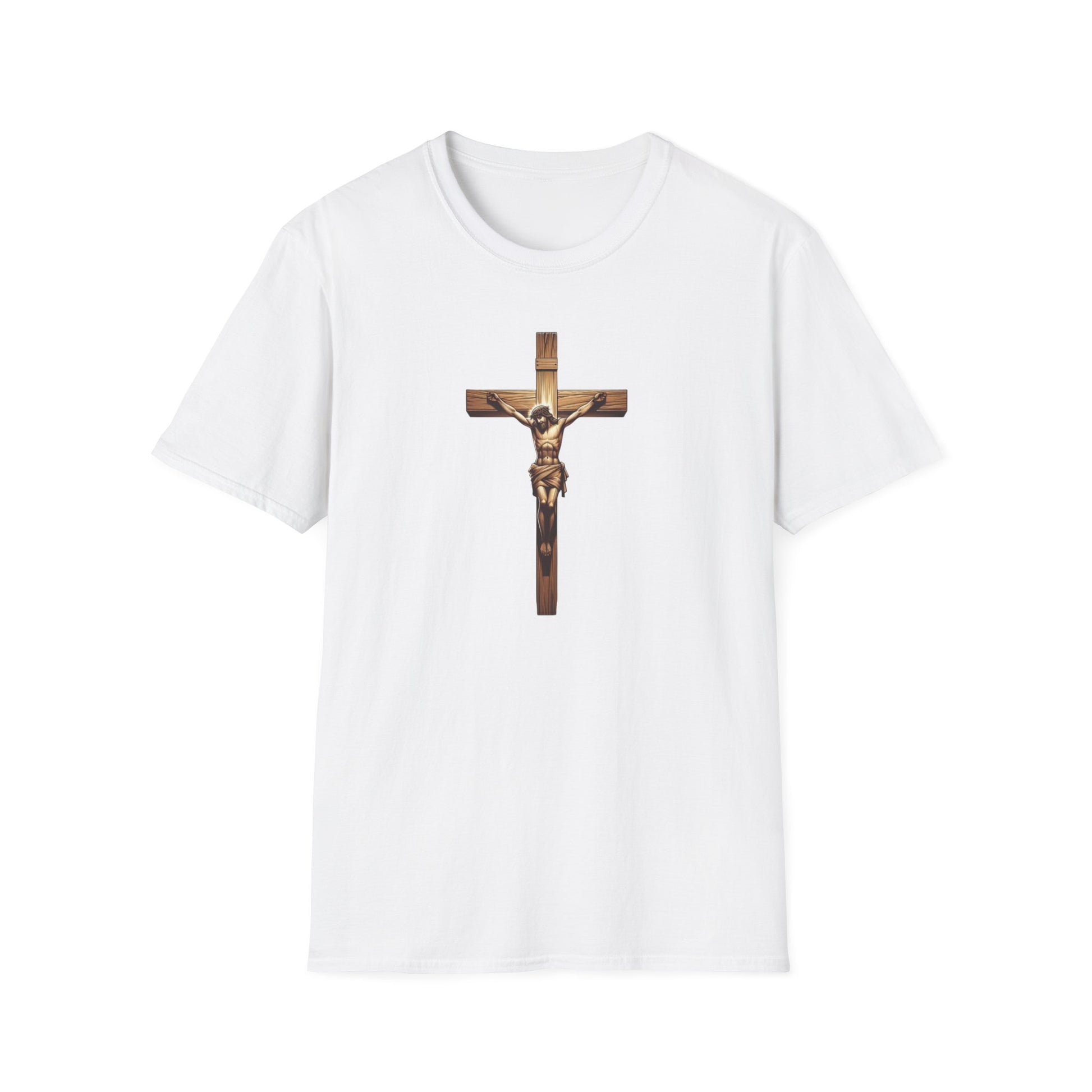 On the Cross, Unisex Softstyle T-Shirt - Psychonaut Swag