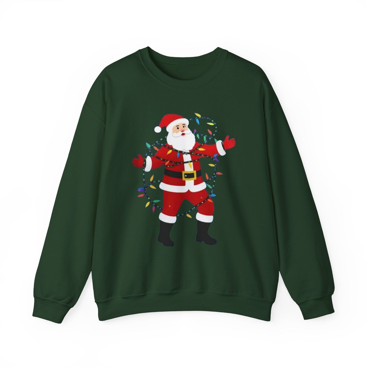 Christmas Santa Lights Crewneck Sweatshirt