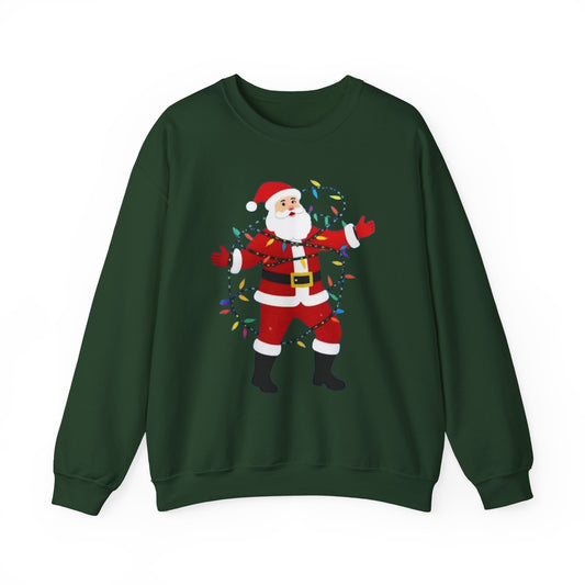 Christmas Santa Lights Crewneck Sweatshirt