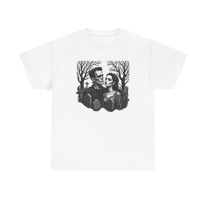 Gothic 'Until Forever' Couple Tee — Anniversary Season Graphic T-Shirt