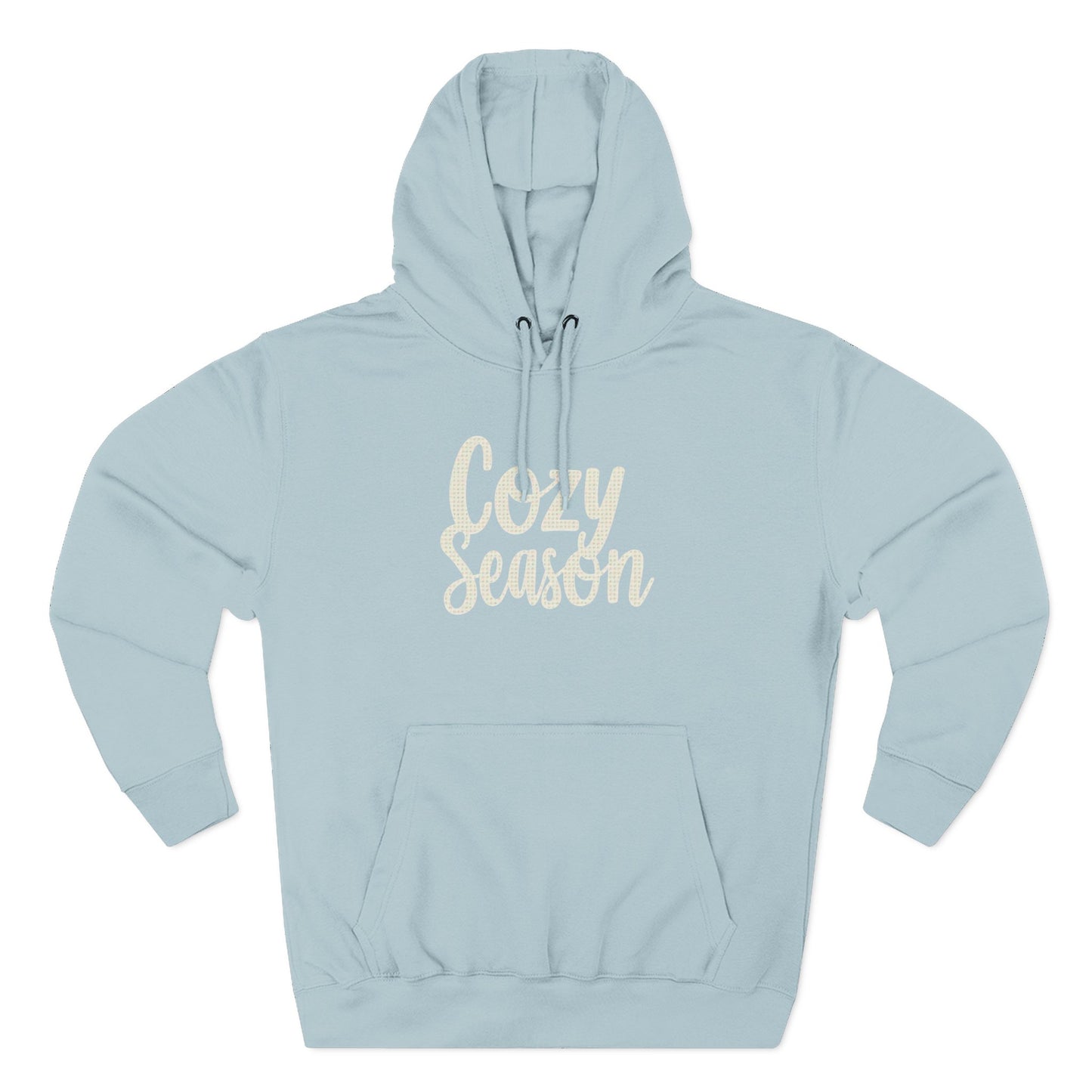 Cozy Season Hoodie — Soft Fleece Pullover with Script Graphic