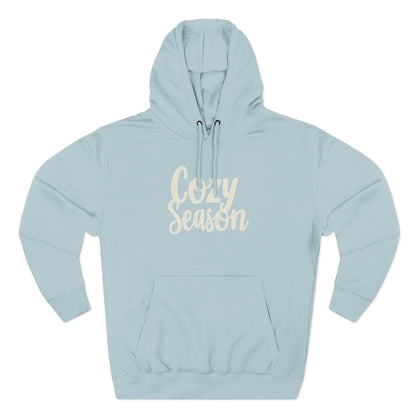 Cozy Season Hoodie — Soft Fleece Pullover with Script Graphic