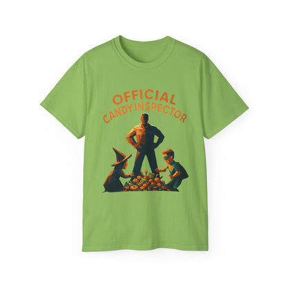 Official Candy Inspector Unisex Ultra Cotton Tee, Funny Gift, Halloween Tee, Party Shirt, Retro Style T-Shirt