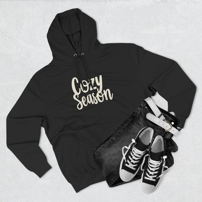 Cozy Season Hoodie — Soft Fleece Pullover with Script Graphic