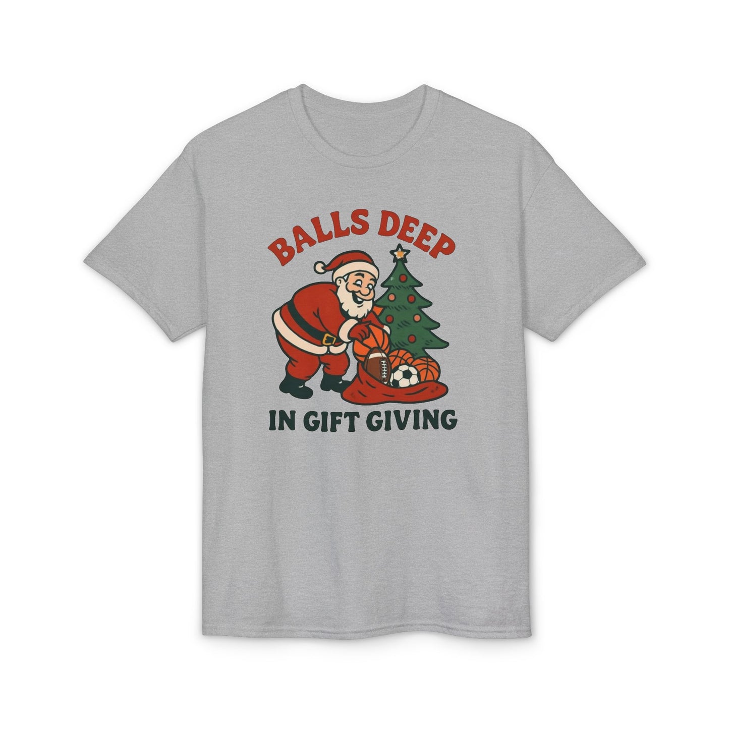 Santa Balls Deep, Unisex DryBlend® T-Shirt