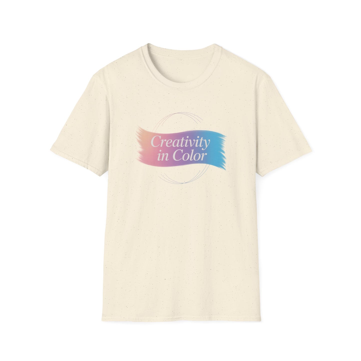 Creativity in Color T-Shirt — Pastel Brushstroke Art Tee
