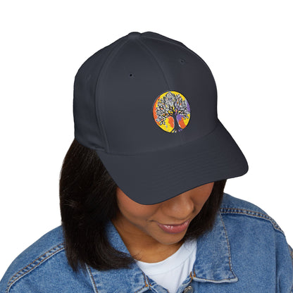 Tree of life, Closed-Back Structured Cap (Embroidery)