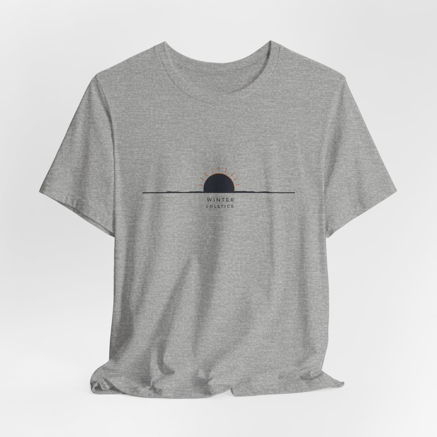 Sunrise Minimalist Tee — "Winter Solstice" Graphic T-Shirt