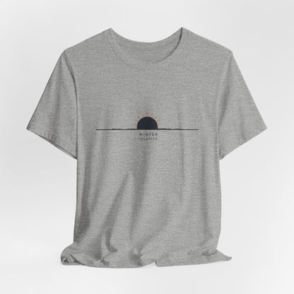 Sunrise Minimalist Tee — "Winter Solstice" Graphic T-Shirt