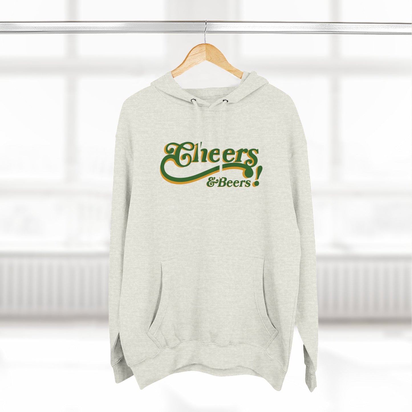 Cheers & Beers Hoodie — Retro Script St. Patrick’s Day Sweatshirt