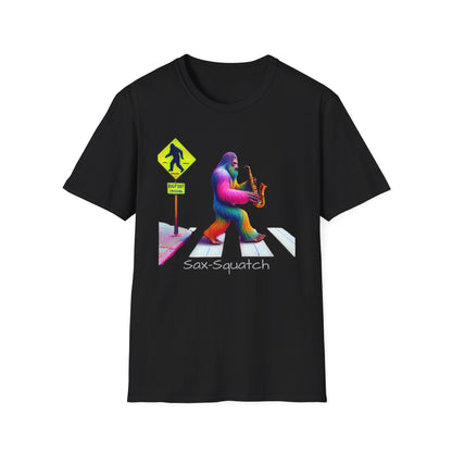 Sax-Squatch, Unisex Softstyle T-Shirt