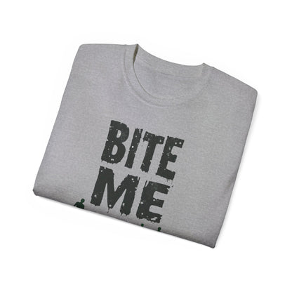 Bite Me, Unisex Ultra Cotton T-Shirt, Casual Wear, Gift for Halloween, Party Shirt, Humor Merch