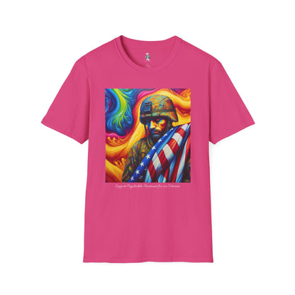 Support Psychedelic Research Awareness for  Veterans T-Shirt - Psychonaut Swag