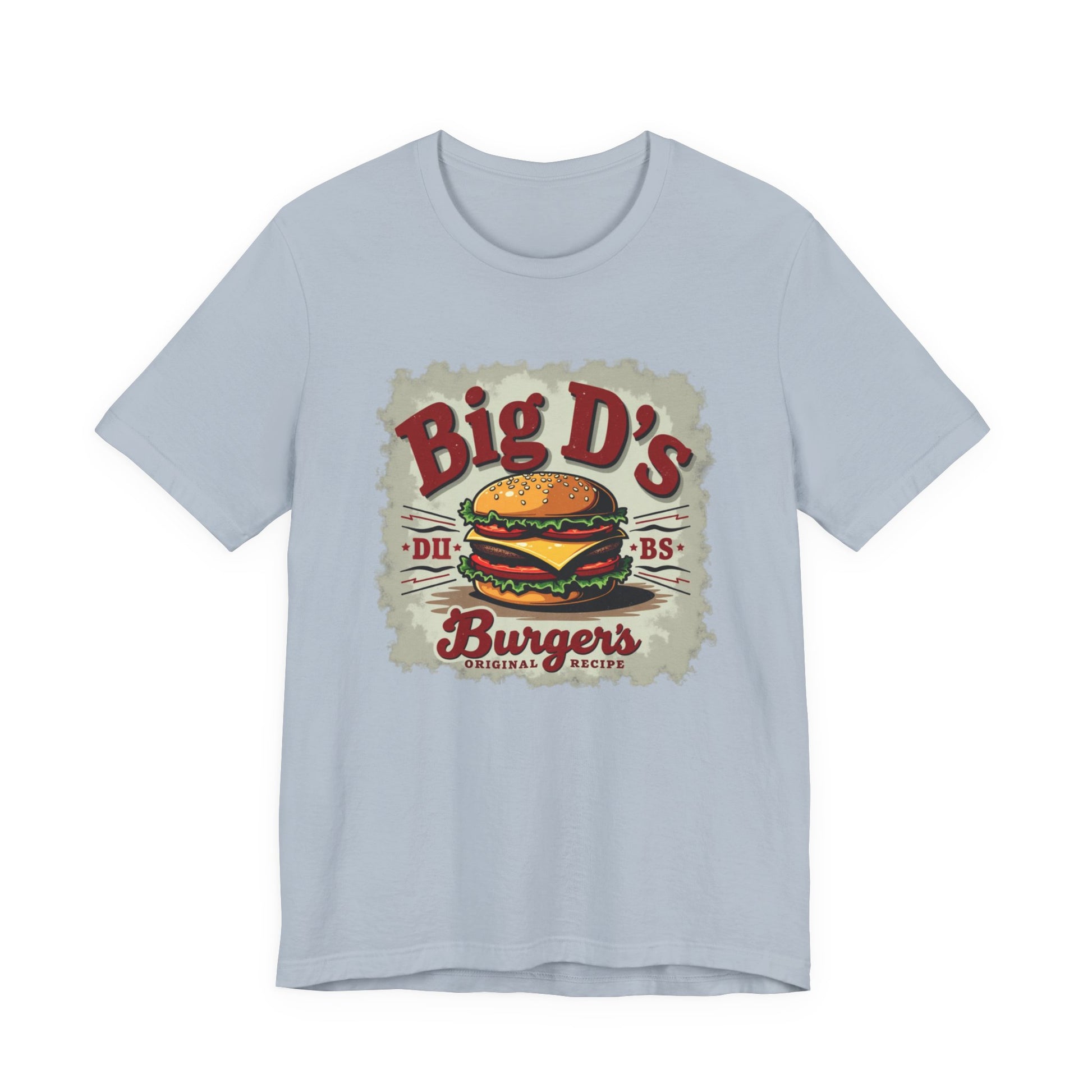 Big D's Burgers Unisex Jersey Tee - Fun Foodie Shirt, Casual Wear, Burger Lover Gift, Retro Fast Food T-Shirt, Summer BBQ Fashion - Psychonaut Swag