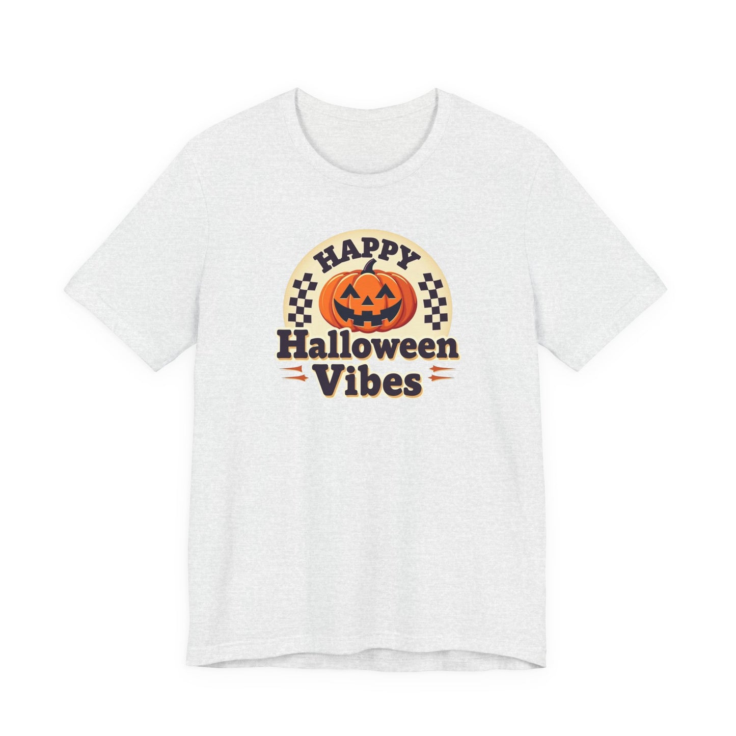 Happy Halloween Vibes Tee — Retro Pumpkin Halloween T-Shirt