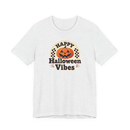 Happy Halloween Vibes Tee — Retro Pumpkin Halloween T-Shirt