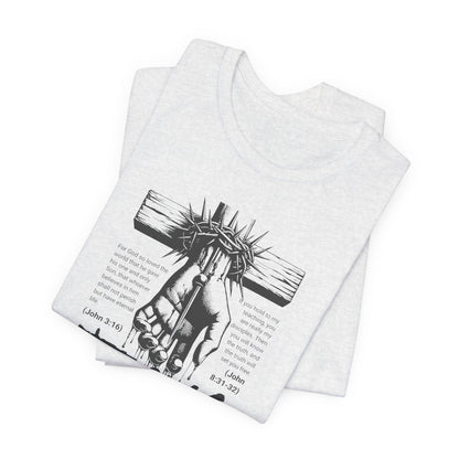 Jesus Forgive Cross T-Shirt — Christian Faith Tee
