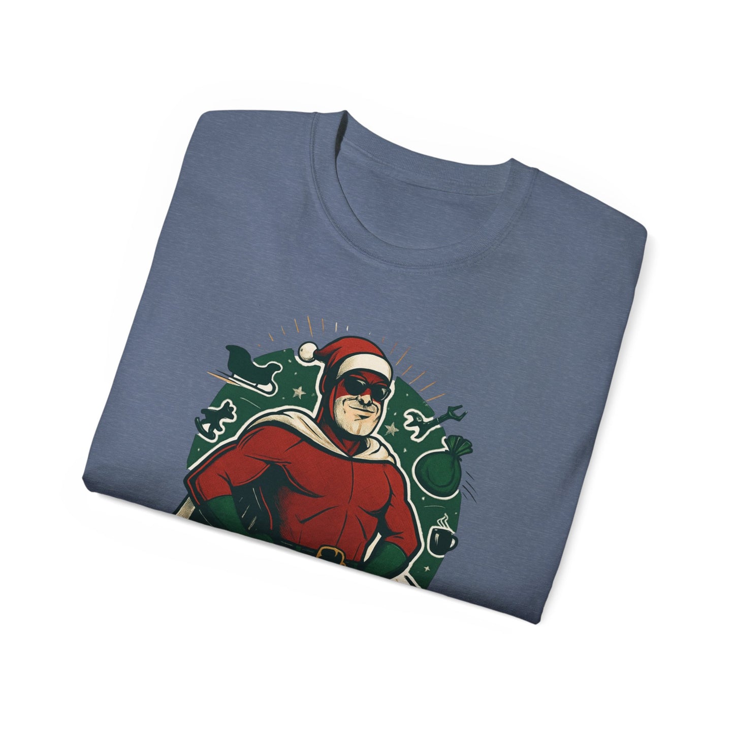Santa Dad T-Shirt — Retro Vintage Father Christmas Tee for Dads