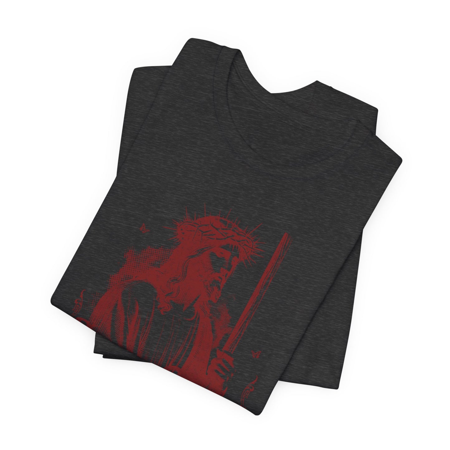 Jesus Christ iconic Tee – Christian Faith T‑Shirt with Crown of Thorns Design