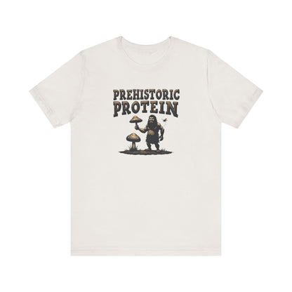 Prehistoric Protein Mushroom Tee - Retro Graphic T-Shirt for Nature Lovers, Gifts for Him/Her, Casual Everyday Wear, Perfect for Camping, Gifts [...] - Psychonaut Swag