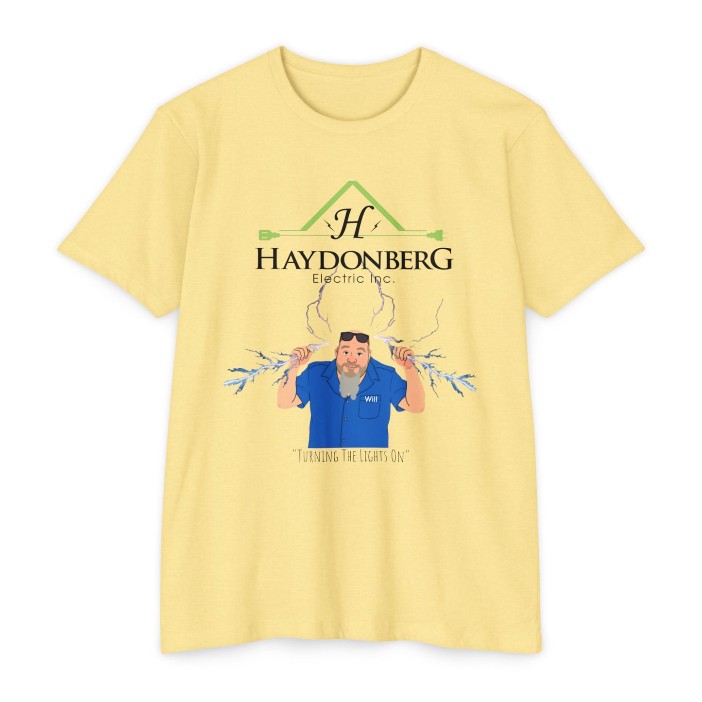 Haydonberg Turning The Lights On, Unisex CVC Jersey T-shirt