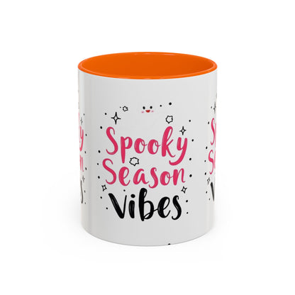 Spooky Season Vibes Accent Coffee Mug (Halloween 11/15oz)