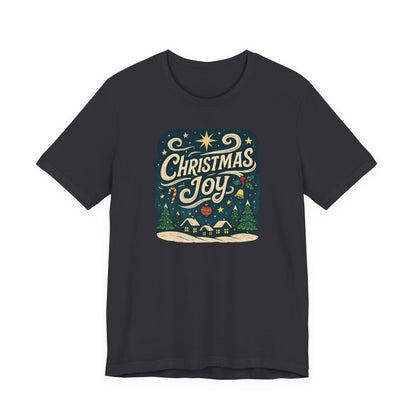 Christmas Joy Holiday T‑Shirt — Festive Winter Village Graphic Tee