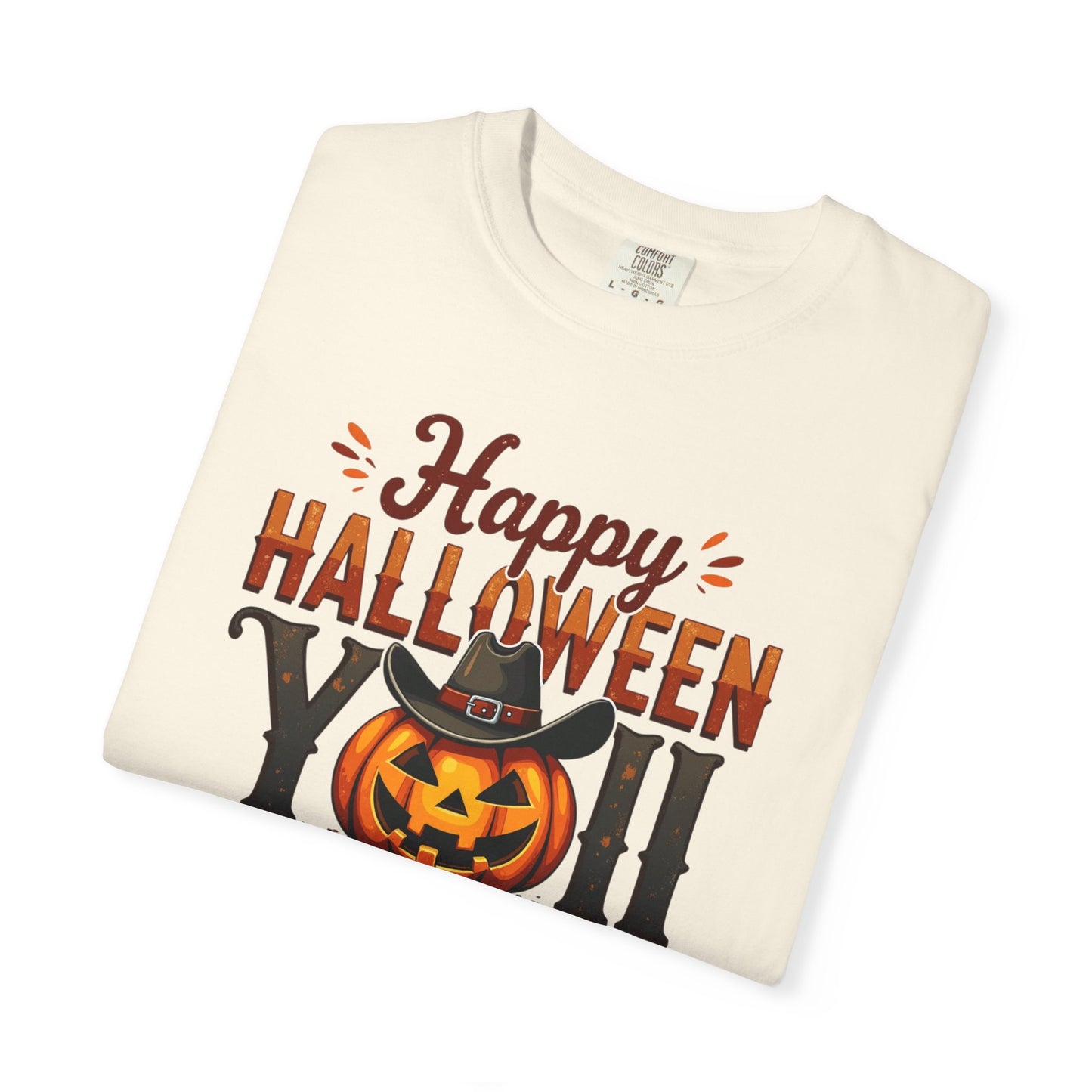 Halloween T-Shirt — "Happy Halloween You" Pumpkin Witch Graphic