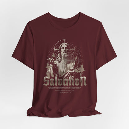 Salvation Graphic Tee — Vintage Jesus Religious T-Shirt