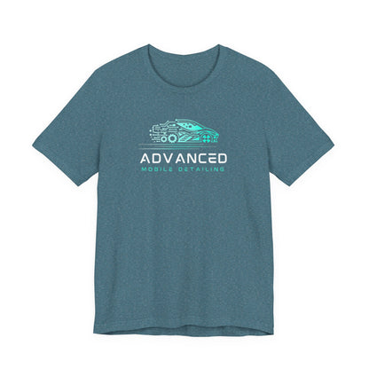 Advanced Mobile Detailing, Super soft style, Unisex Tee, Car Enthusiast Shirt, Automotive Gift, Stylish Car Wash Tee, Perfect for Mechanics, Birthday or Holiday Gift