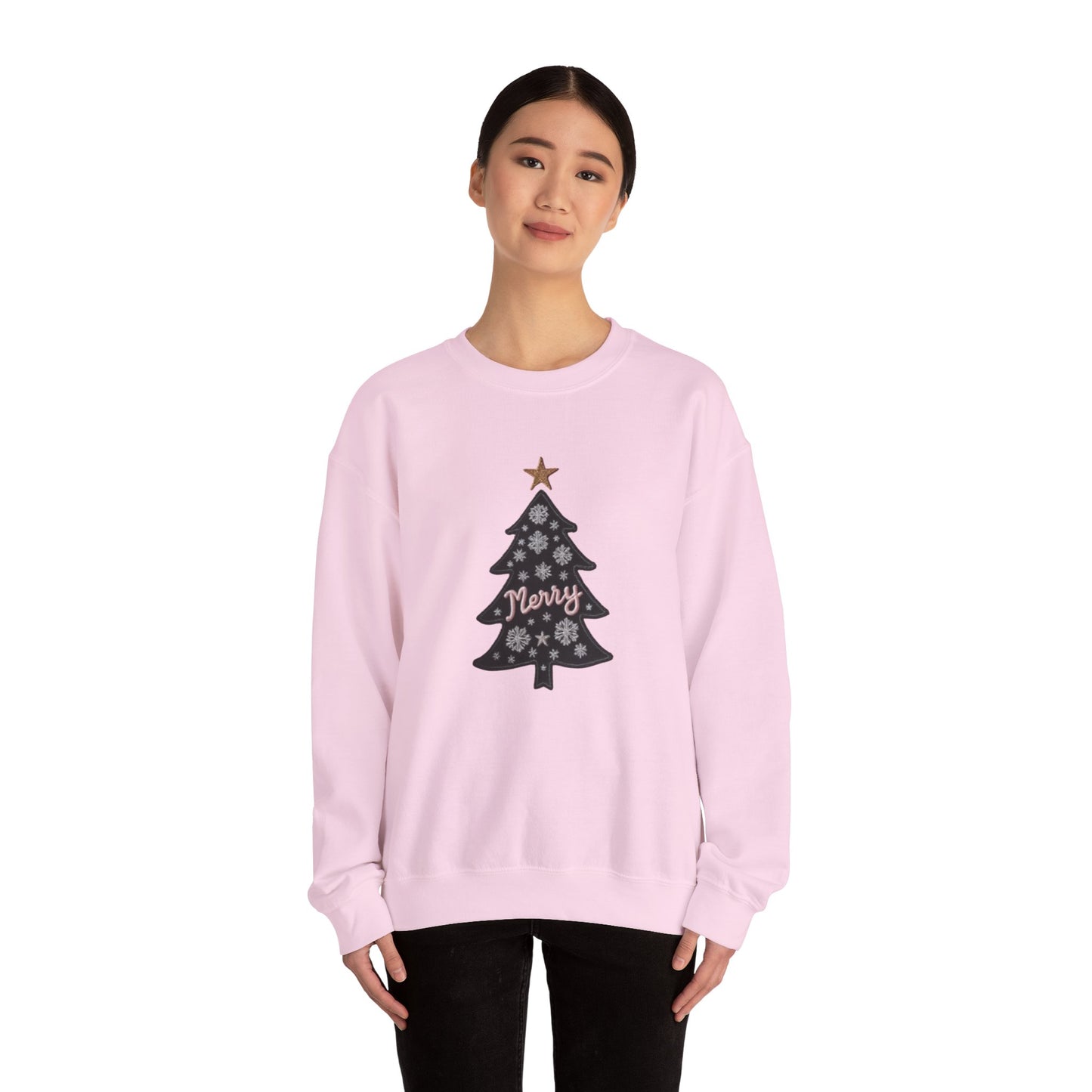 Merry Tree, Christmas sweatshirt, Unisex Heavy Blend™ Crewneck Sweatshirt
