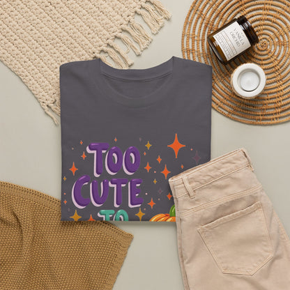 Too Cute to Spook Pumpkin T-Shirt — Cute Halloween Graphic Tee
