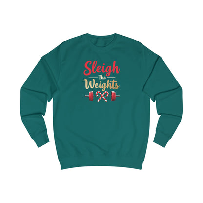 Sweatshirt — "Sleigh Weights" Christmas Gym Holiday Fitness Sweater