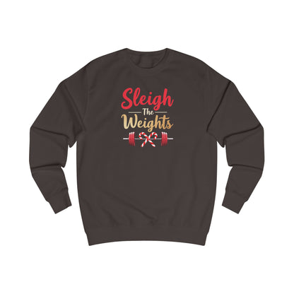 Sweatshirt — "Sleigh Weights" Christmas Gym Holiday Fitness Sweater