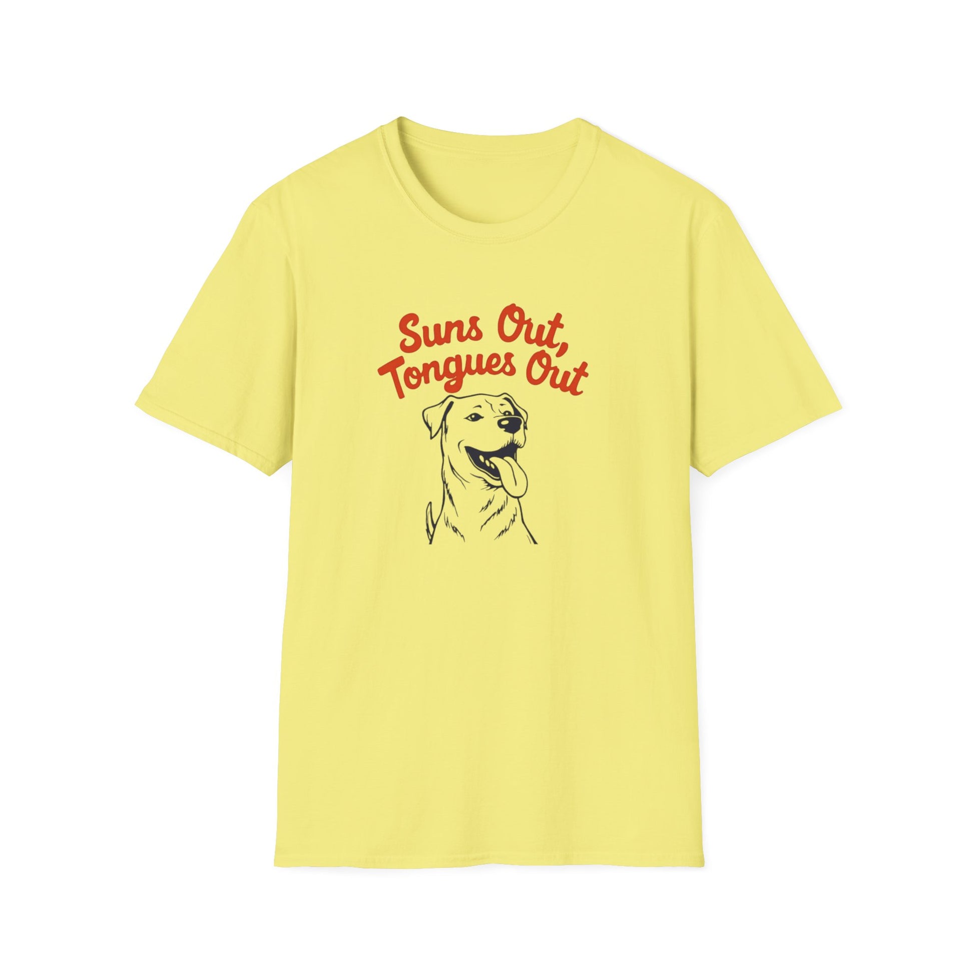 Suns Out, Tongues Out T-Shirt – Unisex Summer Tee, Dog Lovers Gift, Casual Wear, Cute Pet Shirt, Animal Lover Apparel - Psychonaut Swag