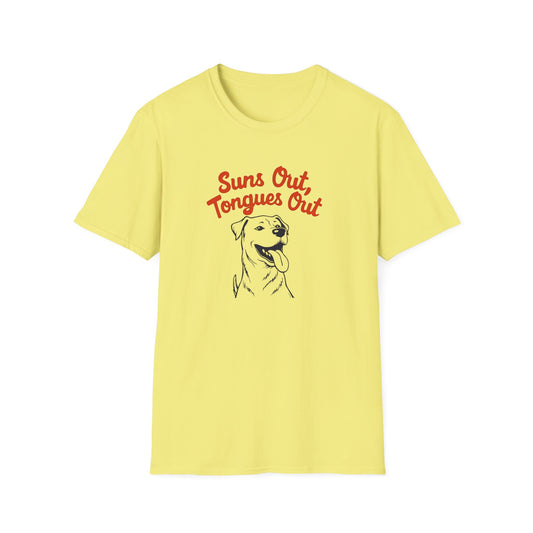 Suns Out, Tongues Out T-Shirt – Unisex Summer Tee, Dog Lovers Gift, Casual Wear, Cute Pet Shirt, Animal Lover Apparel - Psychonaut Swag