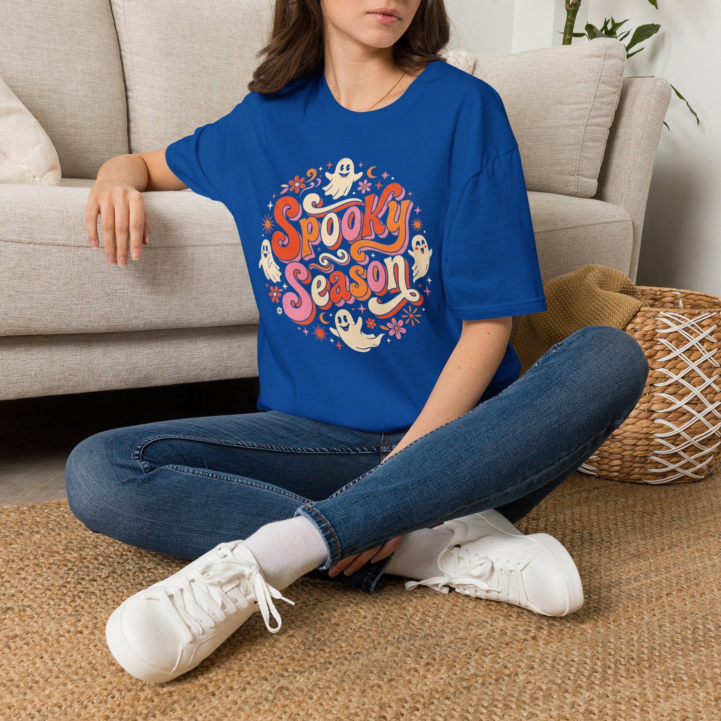 Spooky Season T-Shirt — Retro Ghost Halloween Tee