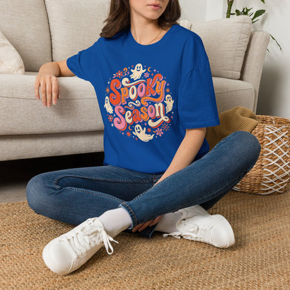 Spooky Season T-Shirt — Retro Ghost Halloween Tee