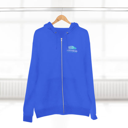 Advanced Mobile zip-up, Exploration Unisex Zip Hoodie, Cozy Zip Up, Casual Wear, Gift for Adventurers, Travel Enthusiasts