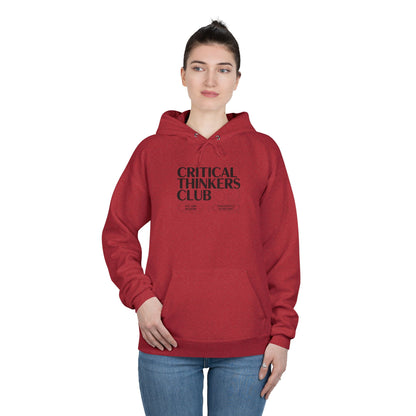 Critical Thinkers Club Hoodie — Graphic Pullover for Students & Intellectuals