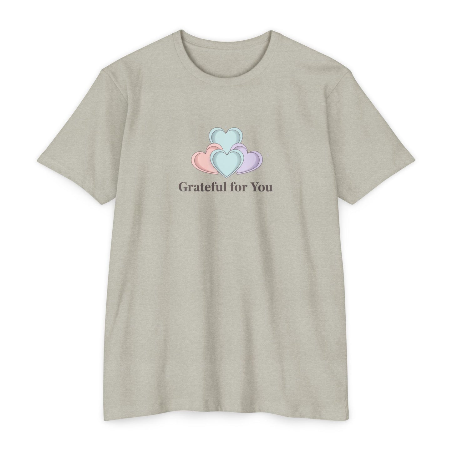 Grateful For You Heart Graphic T-Shirt