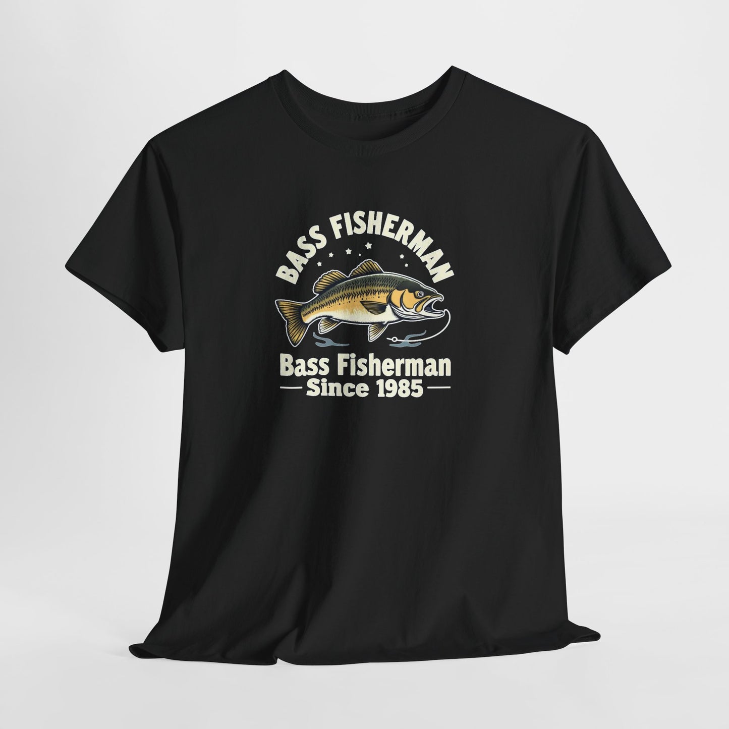 Bass Fisherman T-Shirt – "Bass Fisherman Since 1985" Vintage Fishing Tee