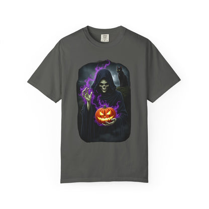 Spooky Halloween T-Shirt, Unisex Garment-Dyed Tee, Trick or Treat Shirt, Fall Fashion, Halloween Costume, Gift for Halloween Lovers