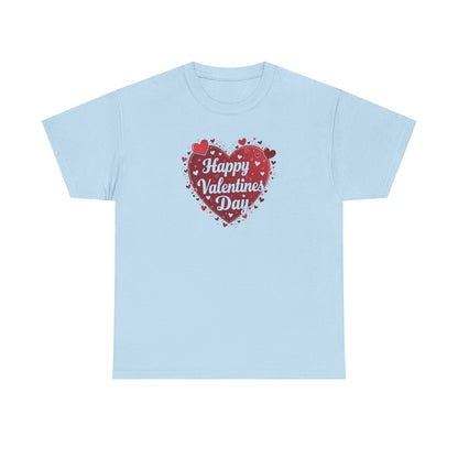 Valentine's Day Heart T-Shirt — "Happy Valentine's Day" Graphic Tee